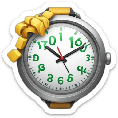 working hard for money with a watch sticker