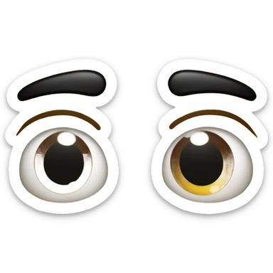 Surprised emoji with a happy tear sticker