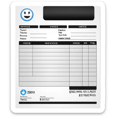 invoice sticker