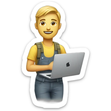 design school student macbook sticker