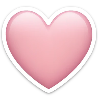 Light pink heart sticker