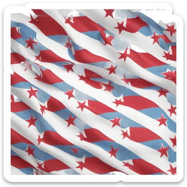 Chicago flag sticker