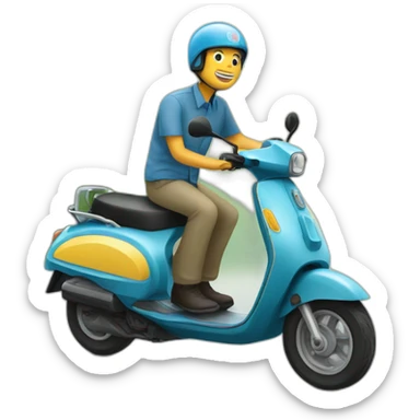 Un scooter au Vietnam  sticker