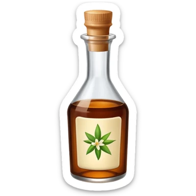 Vanilla extract sticker