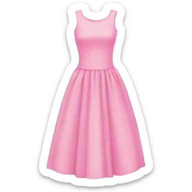 Pink dress sticker