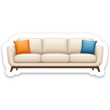furniture store logo with sofa and chair sticker