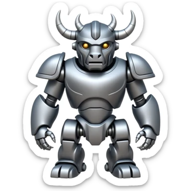 Robot Minotaur sticker