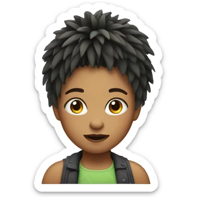 girl that looks like a thistle sticker