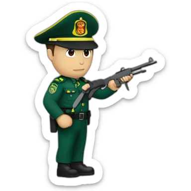 guardia civil enfadado 😡 sticker