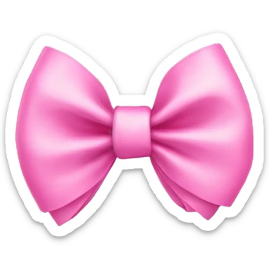 Pink bow sticker