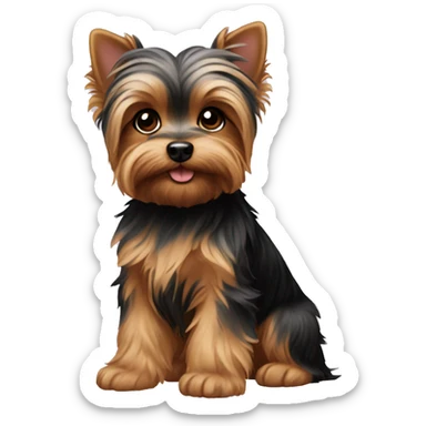 Yorkie puppy  sticker