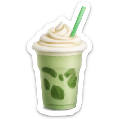 Ice matcha tea latte  sticker