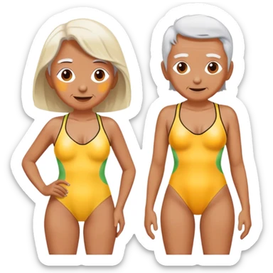 senior in swimsuit sticker