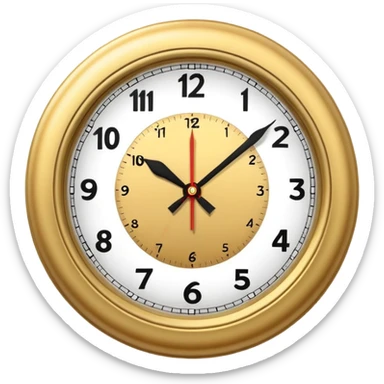 Clock that tra sticker