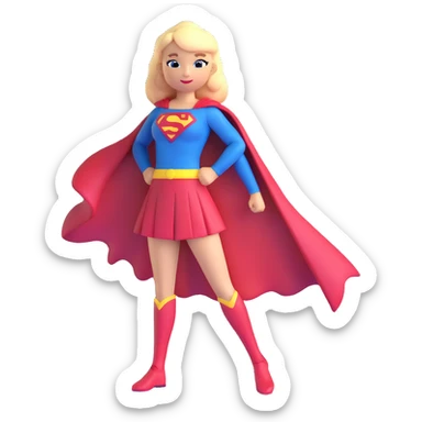 Supergirl from DC comics sticker