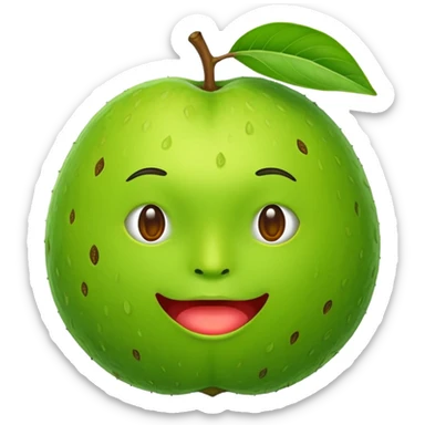egzotic sour guava make more egzotic and fun sticker