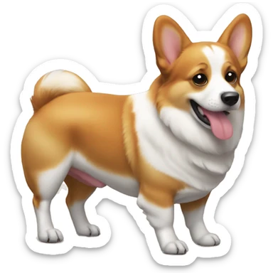 corgi booty sticker
