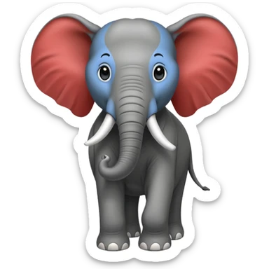 Alabama elephant roll tide sticker