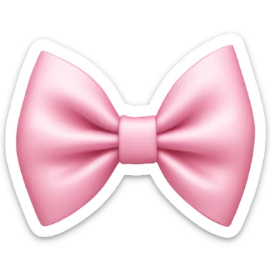 light pink bow on light pink bow sticker