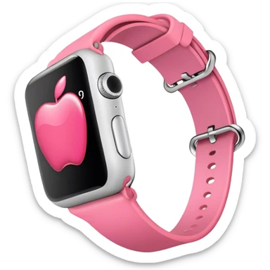 Pink Apple Watch sticker