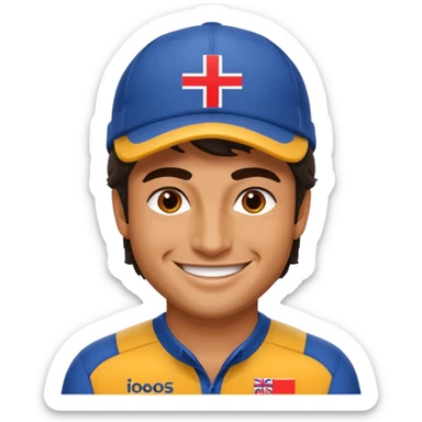 Carlos Sainz William's F1 driver not wear a hat sticker