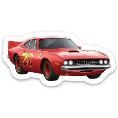 Flash mcqueen emoji realistic sticker