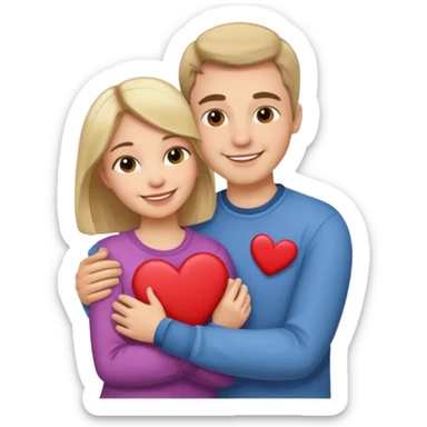 valentines day cuople sticker