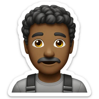 Describe what is going on in the picture.
 sticker