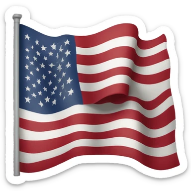 la bandera de estados unidos sticker