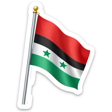 New syrian flag sticker