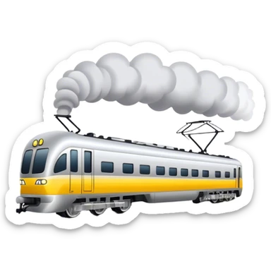 Australian passenger train (Iconic colour: Silver and yellow) sticker