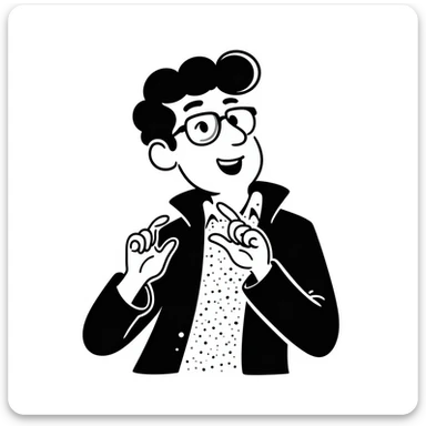 sketch of Slavoj Žižek sticker