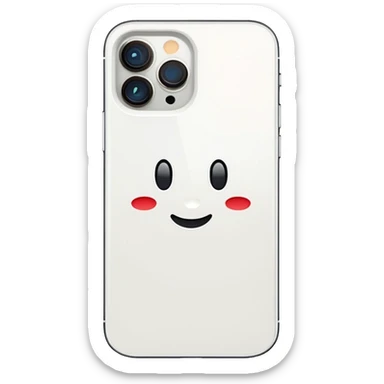 white iPhone 14 Pro sticker