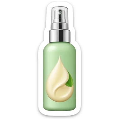green cream skincare spray sticker