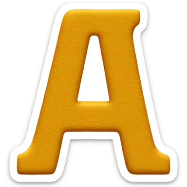 The letter A sticker