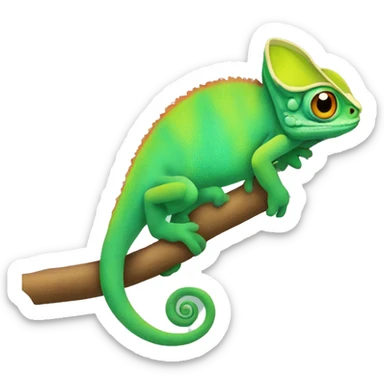 Chameleon sticker