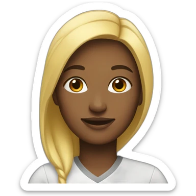 Friendly team woman sticker