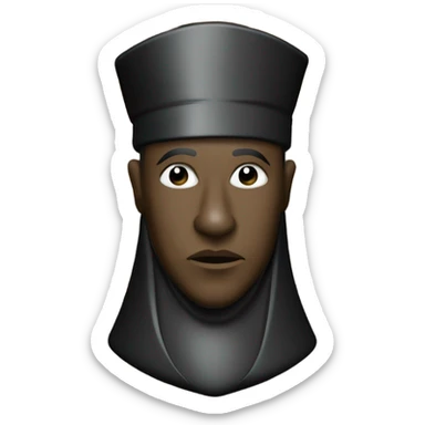 black bishop captured on a chessboard sticker