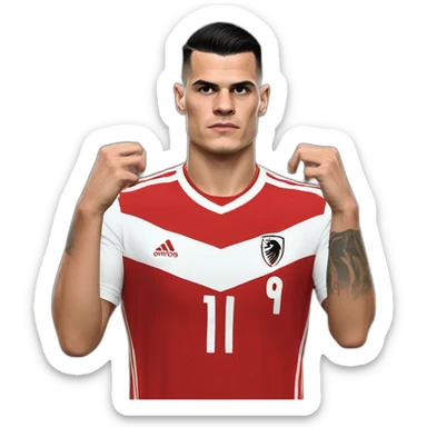 Granit xhaka make the albanian hand eagle sticker