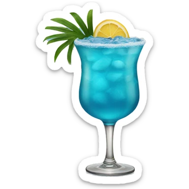 blue lagoon cocktail sticker