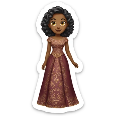 Ayla in ornate dress sticker