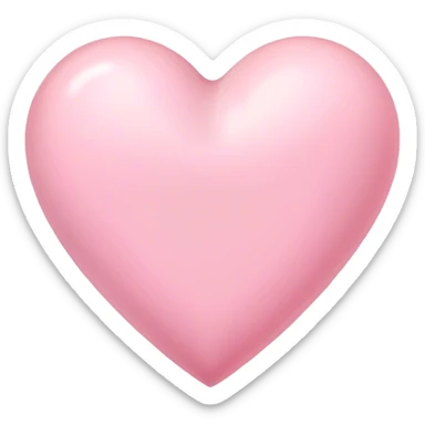 Pastel pink heart sticker