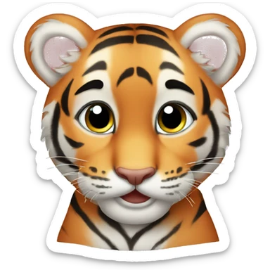 baby tiger sticker
