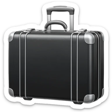 A hard-shell suitcase sticker