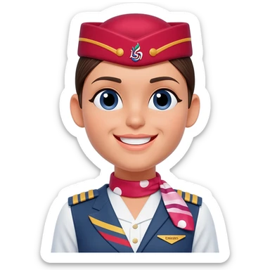Cabin crew emirates sticker