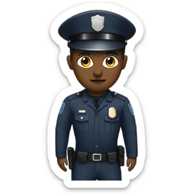 dystopian police sticker