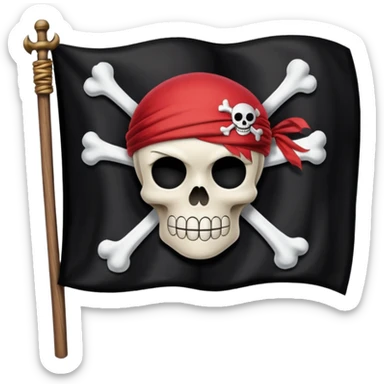 Drapeau de pirate de luffy  sticker