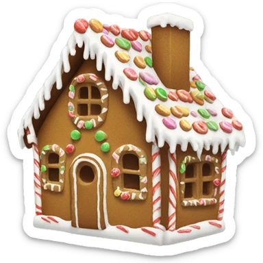 gingerbread house sticker