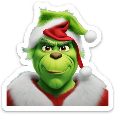henry cavill as grinch sticker