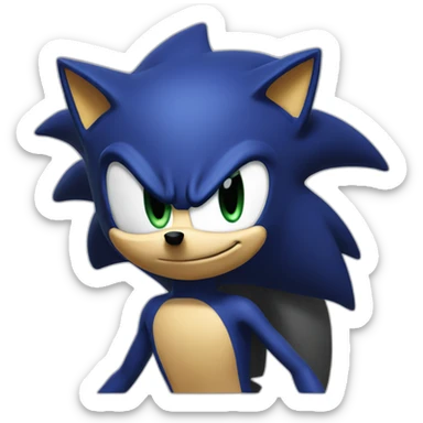 Shadow sonic character sticker